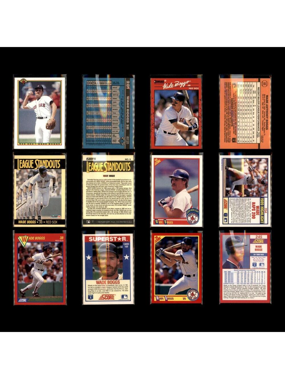 Wade Boggs Lot 50 Baseball Cards 1991 Score Dream Team Boston Red Sox Set MLB NM - Picture 6 of 13